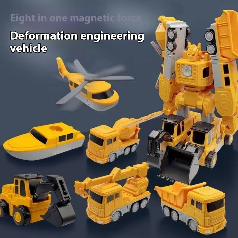 Magnetic engineering car building blocks toy - image 7
