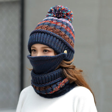 Korean knitted woolen winter cap for women – photo 1 of 7