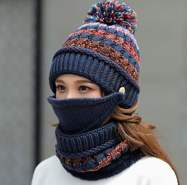 Korean knitted woolen winter cap for women – photo 5 of 7