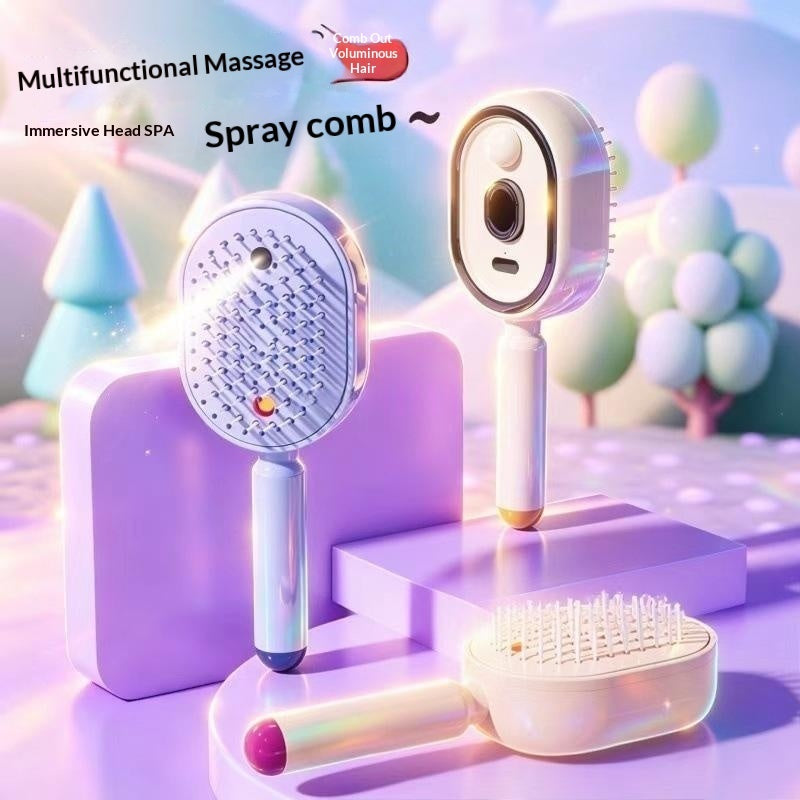Electric airbag massage comb with mist spray - image 1