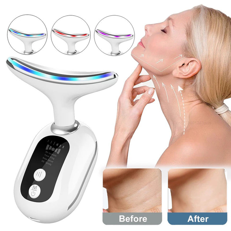 Neck massager beauty device for wrinkles and skin tightening – photo 10 of 11