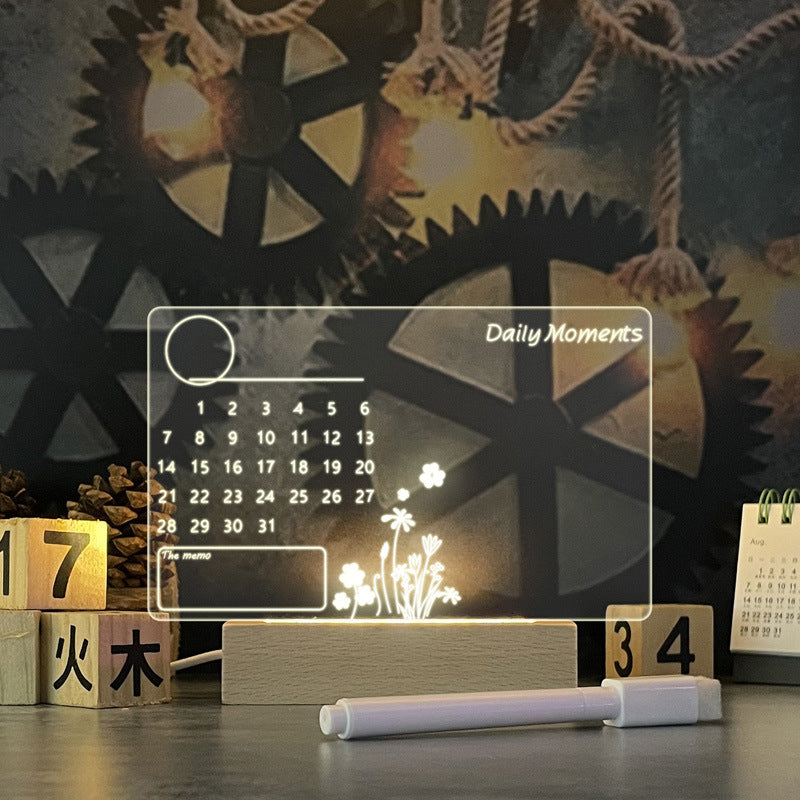 LED note board night light with pen, USB message board - image 3