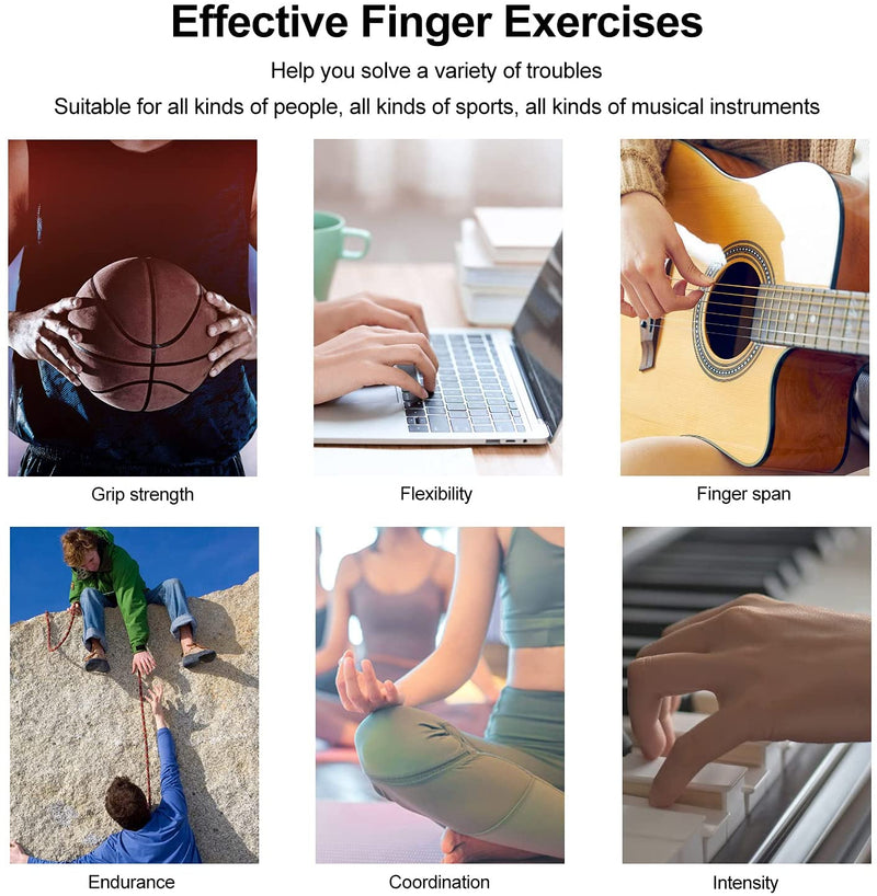 Silicone finger exerciser and hand grip strengthener - image 3