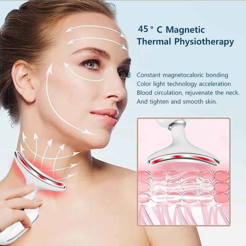 Neck massager beauty device for wrinkles and skin tightening – photo 7 of 11