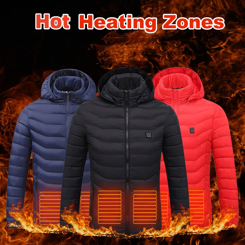 USB heated winter jacket for men - image 1