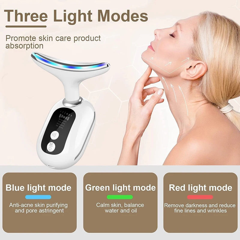 Neck massager beauty device for wrinkles and skin tightening – photo 6 of 11