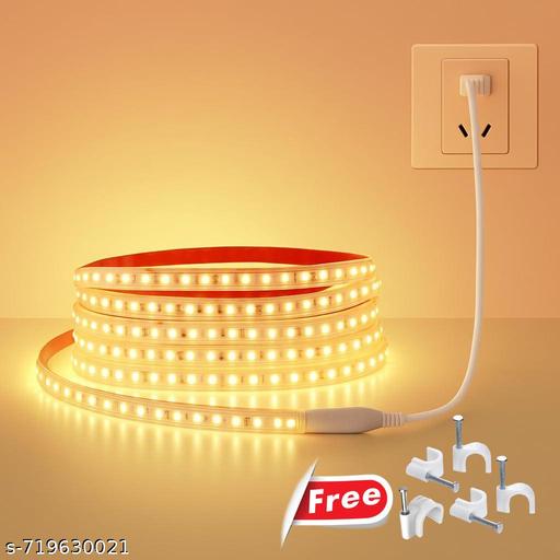 Rajbrothers 3 Meter Warm White LED Rope Light, Waterproof High Brightness for Diwali & Decor