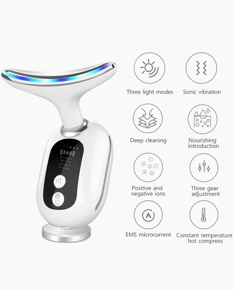 Neck massager beauty device for wrinkles and skin tightening – photo 9 of 11