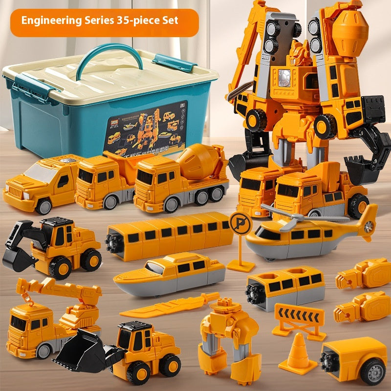 Magnetic engineering car building blocks toy - image 11