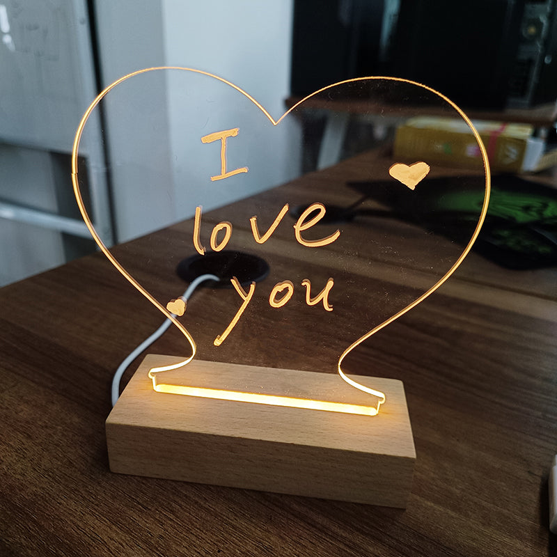 LED note board night light with pen, USB message board - image 5