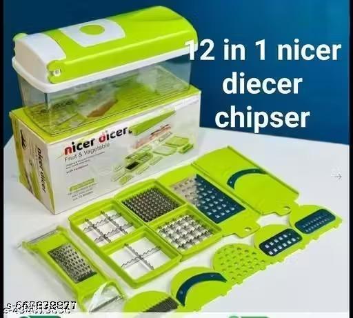 12-in-1 Vegetable Chopper, Slicer, Peeler & Grater