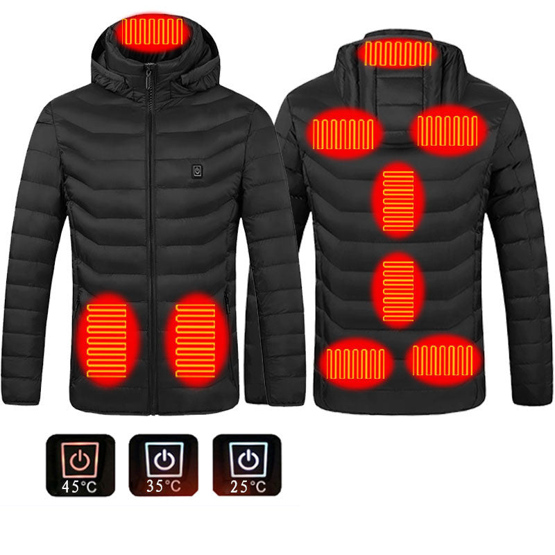 USB heated winter jacket for men - image 19