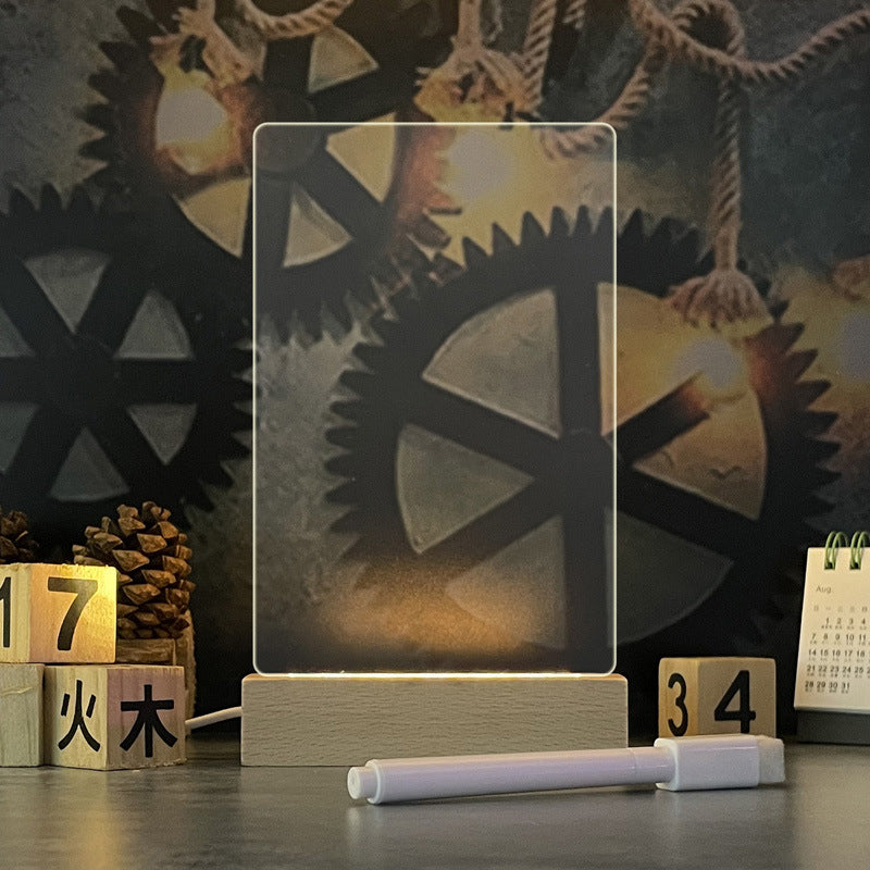 LED note board night light with pen, USB message board - image 6
