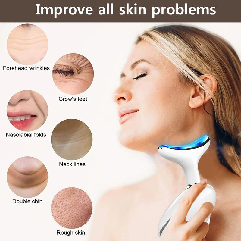 Neck massager beauty device for wrinkles and skin tightening – photo 4 of 11