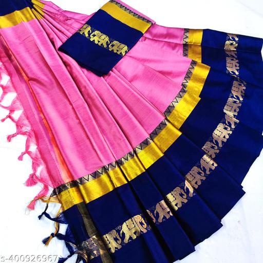 Hathi Saree (Elephant Design) Cotton Silk Saree – Design 2
