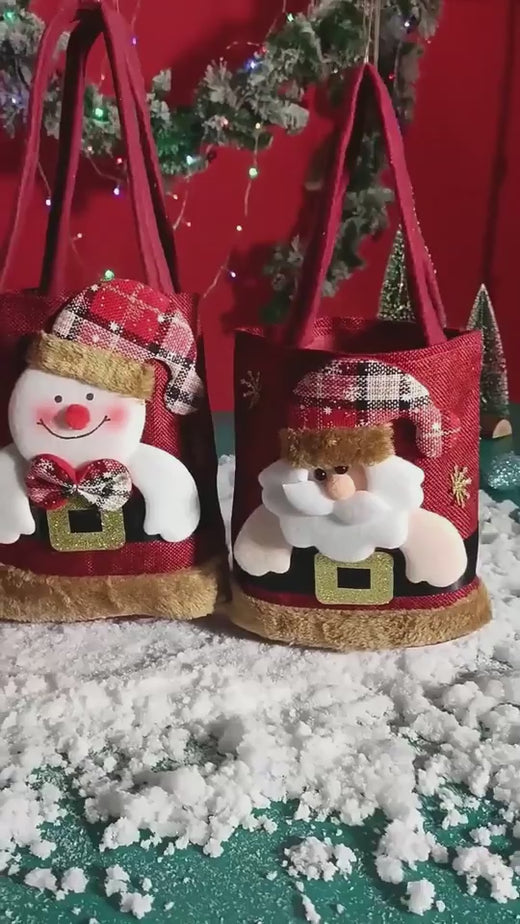 Christmas Character Gift Tote Bag for Kids