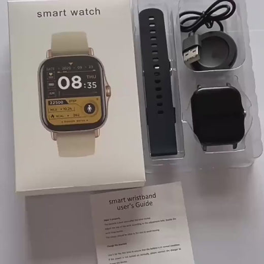 Bluetooth Smart Watch for Men & Women – Full Touch, Heart Rate