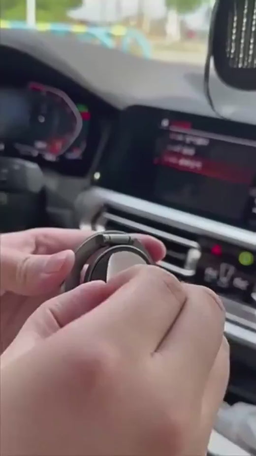 Magnetic Car Phone Holder – Foldable All-Metal Dashboard Mount