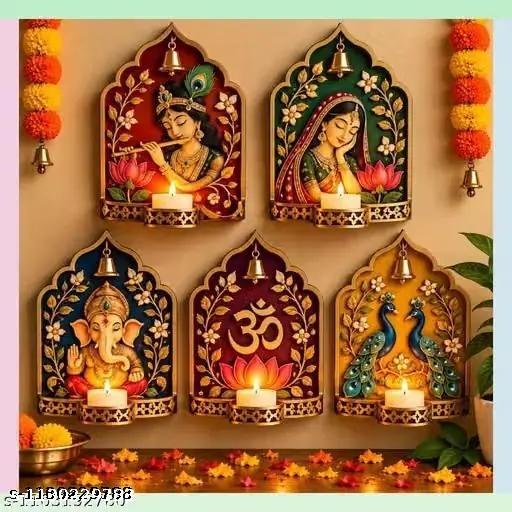 Decorative Diwali Wall Hanging with Tealight Holder